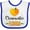 White and Royal, variant on Inktastic Clearwater Florida Orange in Heart Boys or Girls Baby Bib