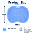thumbnail image 4 of Upgraded Silicone Massage Bath Mat, 2026 Upgrade Shower Foot Scrubber Mat with Strong Suction Cups for Exfoliating Body Wash on Feet, Back & Multiple Areas, 4 of 7