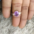 thumbnail image 6 of Anika Jewellers Band Purple Amethyst Engagement Rings 925 Sterling, Sterling Silver, 6 of 6