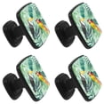 thumbnail image 2 of 4 Pcs Square Cabinet Handle Cupboard Knob Drawer Pulls Handle Flamenco Summer Drawer Knobs with Screws Furniture Decoration, 2 of 7
