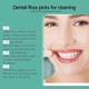 thumbnail image 4 of Double Floss Picks Biodegradable (50pcs) Plant Based Natural Floss SticksFlossers for Adults & Kids Nontoxic Vegan Tooth Pick Flossers Mint, 4 of 5