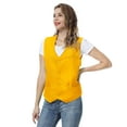 thumbnail image 4 of TOPTIE Unisex Button Vest Work Wear Uniform Vest-Yellow-XXL, 4 of 9