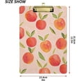 thumbnail image 3 of FMSHPON Peaches Pink Clipboard Hardboard Wood Nursing Clip Board and Pull for Standard A4 Letter 13x9 inches, 3 of 7