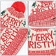 thumbnail image 2 of Gorro navideño de punto con estampado de bolas de piel de alce navideño, gorro de lana con protección para los oídos cálido para invierno, 1 rojo Kuyhfg Bienvenido a Kuyhfg, 2 of 5