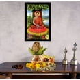 thumbnail image 3 of IBA Indianbeautifulart Lord Gautam Buddha In Meditation Poses Digital Prints Poster With Frame For Living Room Home Decor Religious Frame Wooden Frame For Wall Decor, 3 of 7