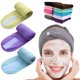 thumbnail image 3 of Diademas De Maquillaje Facial, Diademas Cosméticas Para Mujeres Diademas De Spa 62 * 8.5 Cm 6 Piezas Negro, 11 Feliz Sencillez, 3 of 5