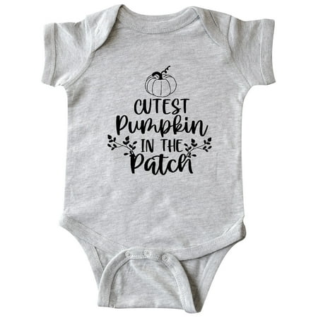 

Inktastic Thanksgiving Cutest Pumpkin in The Patch Gift Baby Boy or Baby Girl Bodysuit