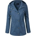 thumbnail image 1 of ORUYROP Women's Lightweight Front Zipper Solid Utility Anorak Hoodie Vest/Jacket, 1 of 4