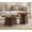 Walnut, variant on NYEESS 2-Piece Round Nesting Coffee Table Set, Walnut Wood Coffee and Side Tables with Tapered Base for Living Room, Bedroom, Small Spaces