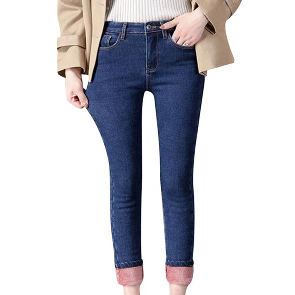 Margot Skinny Jeans Women Fleece Lined 