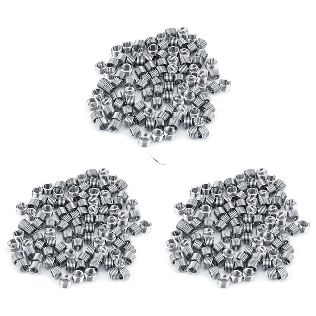 300 Pcs Insert de Fil, Fil de Réparation de Bobine Heli en Acier Inoxydable SS304 Insert de Fil Enroulé (M40.71.5D)