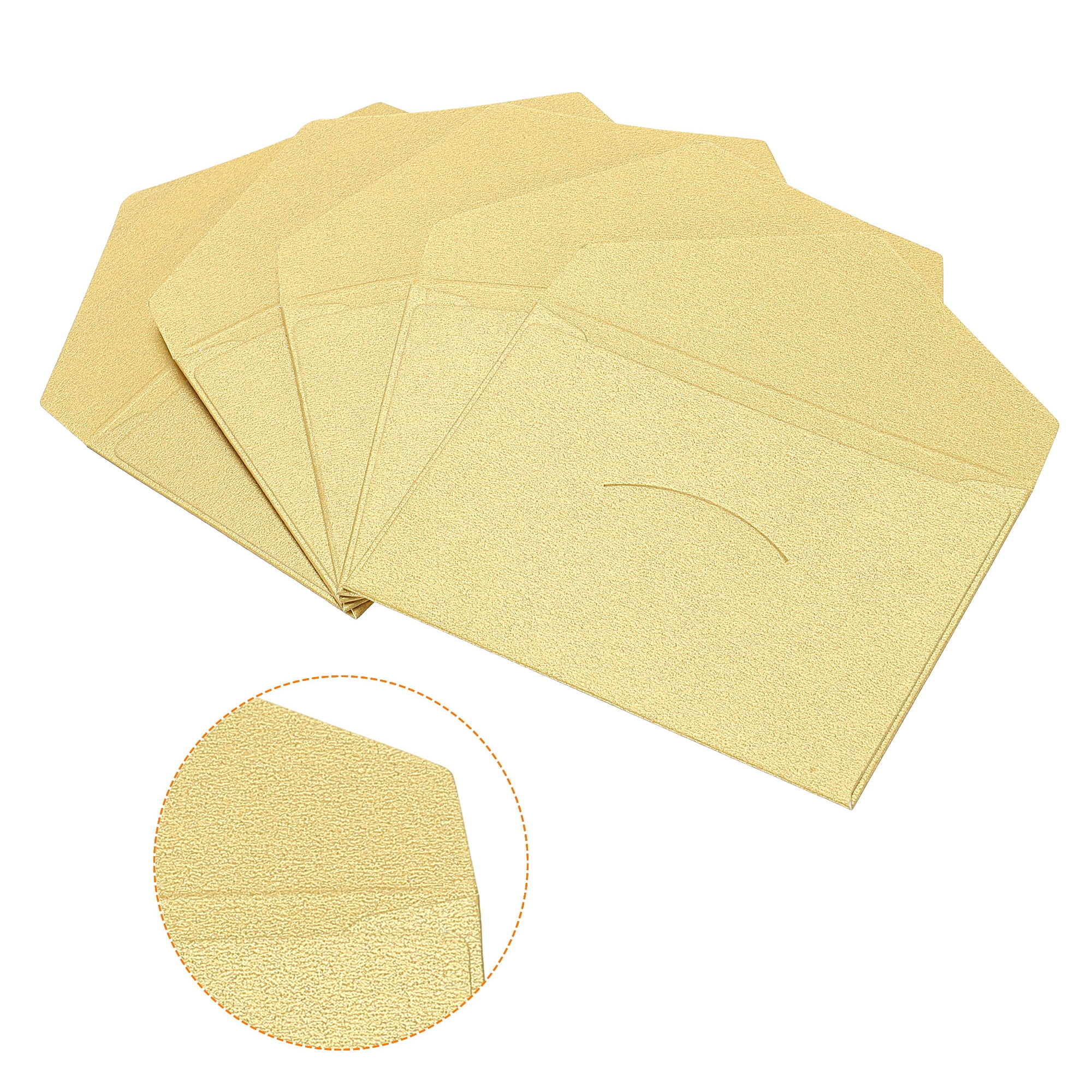 Unique Bargains V Flap Envelopes Invitation Envelope Gold Beige