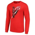 thumbnail image 2 of Men's Starter Red New Jersey Devils Color Scratch Long-Sleeve T-Shirt, 2 of 3