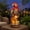tropical solar landscape figurine-Y6, variant on Tropical Parrot Garden Door Bell Parrot Ukulele Wall Hanging Wall Mounted Doorbell Margarita Cocktail Detailed Bird Statue for Backyard BBQ Poolside Wall Decoration