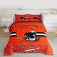 thumbnail image 2 of Homewish Football Helemt Queen Comforter Set,Red Black White Bedding Sets,Rugby Sport Theme Bedding Comforter Set For Kids,Super Cozy Room Decor Reversible,3 Pieces, 2 of 8