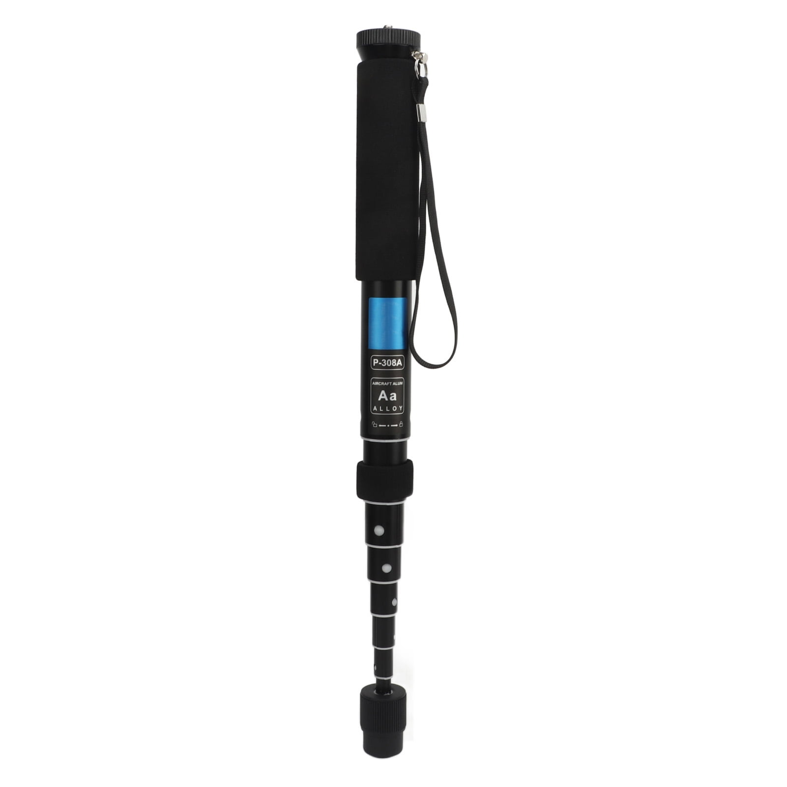 8 Section Retractable Monopod for DSLR Camera and Smartphone, Heavy-Duty Portable Aluminum Alloy Video Photography Single Leg Stand with Sponge Sheath (11-63 inches / 28-160 cm)