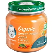 (Pack of 6) Gerber Organic 2nd Foods Baby Food, Sweet Potato Apple Carrot & Cinnamon, 4 oz Jars