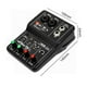 thumbnail image 3 of Mezclador de sonido Perfke Mezclador de audio 48V 48KHz 4 canales para grabación de escritorio, 3 of 9