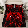 thumbnail image 2 of Erosebridal Gradient Gamepads Sheet Set Twin,Video Game Bedding Sets Twin Size,Abstract Geometric Twin Sheet Sets,Breathable Gamer Room Decor,3pcs, 2 of 7