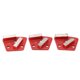 thumbnail image 2 of Zapatos De Pulido De Diamante, Corte De Hormigón Trapezoidal Buena Durabilidad Rojo Ampliamente Utilizado Hardware De Bloque De Pulido De Diamante De Fácil Uso Para Piezas De, 2 of 7