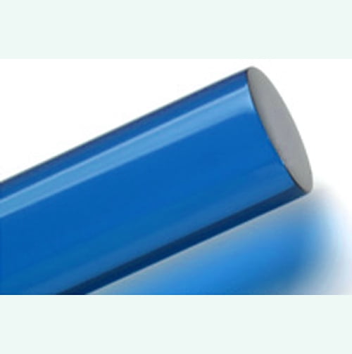 Acrylic Lucite Rod Dowel - One 1/2' (12.7mm) x 24'(610mm) (Blue)
