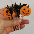 thumbnail image 5 of Meidiya 10/20/30/50/100Pcs 5 Styles Halloween Picks Plastic Cake Stick Ghost Pumpkin Bat Decorative Food Pick Cupcake Toppers Toothpicks Halloween Party Decorations, 5 of 9