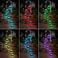 thumbnail image 2 of Campanas de viento solares LED para exteriores (75 x 15 x 15 cm), campanas de viento de búho de cristal que cambian de color para decoración de jardín, regalos para fiestas en casa y Navidad., 2 of 5