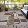 thumbnail image 6 of Addison Rugs Chantille Indoor/Outdoor Transitional Geometric Brown Washable Rectangle Rug, 5' x 7'6", 6 of 6