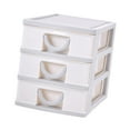 thumbnail image 4 of deevoka 3-tier Desktop Storage Box Sundries Holder for Cosmetics Stationery Home Use Grey, 4 of 9