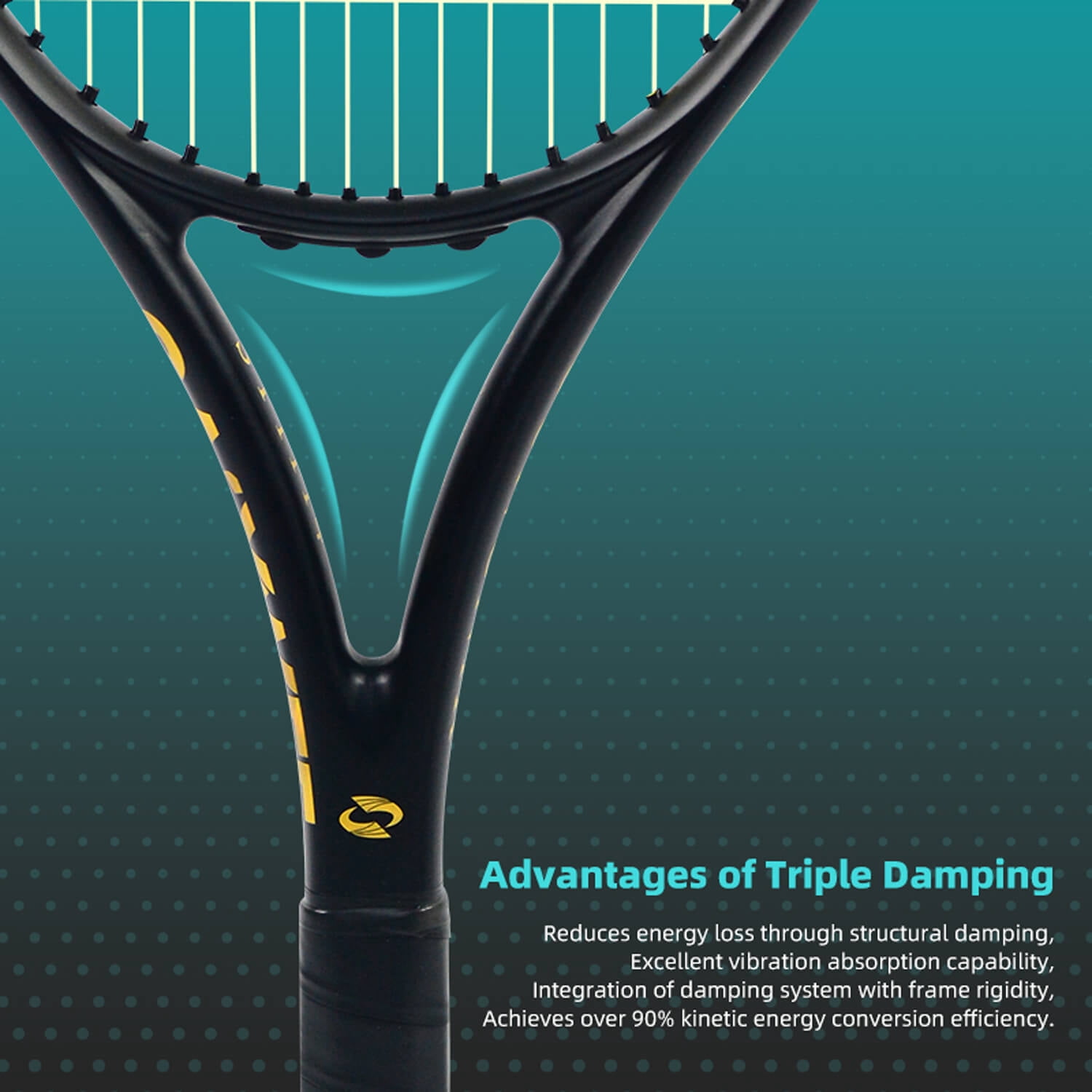 Pro Tennis Racket Lightweight 265g Full Carbon Fiber Integrated Hot Stamping Process 55LBS Adult Universal Free Bag Luxury Gear