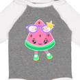 thumbnail image 4 of Inktastic Cute Watermelon with Sunglasses Boys or Girls Long Sleeve Baby Bodysuit, 4 of 5