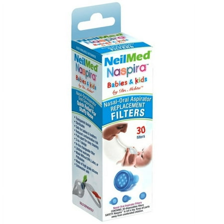 NeilMed® Naspira® Baby Nasal-Oral Aspirator Replacement Filters – 30 count