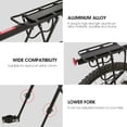 thumbnail image 3 of Bike Pannier Rack Rear Rack For Ebike Black Aluminum Alloy Aluminum Alloy Mountain Bike Bicycle Rear  Luggage Shelf Rack Carrier Cycling Sory, 3 of 8