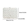thumbnail image 2 of Yucurem Puffy Quilted Floral Laptop Case, Maple Leaf Padded Laptop Sleeve, Coquette Aesthetic Shockproof Cover for iPad, Computer, Tablet, Notebook, 14.17" x 0.98" x 10.24" (Blue), 2 of 8