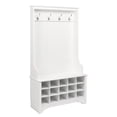 thumbnail image 1 of Atlin Designs Wide Hall Tree with Shoe Storage in White, 1 of 6