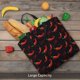 thumbnail image 5 of Easygdp Red Hot Chili Bolsa Tote para Mujer, Bolso de Hombro para Trabajo, Playa, Viajes, Compras y Supermercado, 5 of 7