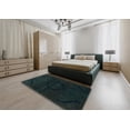 thumbnail image 4 of Ahgly Company Indoor Rectangle Abstract Dark Slate Gray Green Oriental Area Rugs, 4' x 6', 4 of 6
