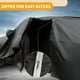 thumbnail image 4 of Funda para auto impermeable para todo clima, protección exterior completa contra el sol y la lluvia, con tiras reflectantes, negra para Subaru Legacy Hatchback, 4 of 5