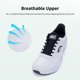 thumbnail image 5 of Zapatos con puntera ancha y soporte de arco AOV para hombre, talla 13, blanco/negro, 5 of 6