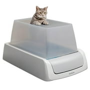 PetSafe ScoopFree Crystal Pro Top-Entry Self-Cleaning Cat Litter Box, Automatic, Gray