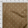 thumbnail image 3 of oneOone Cotton Silk Brown Fabric Asian Floral Block Fabric For Sewing Printed Craft Fabric By The Yard 42 Inch Wide, 3 of 5