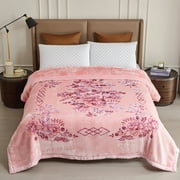 NC Thick Fleece Blanket King Size,10.5lbs 2 Ply Heavy Thick Warm Mink Bed Blanket for Winter, 87x94