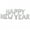 Silver, variant on 16in HAPPY NEW YEAR Backdrop Balloon Banners Decorations