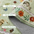thumbnail image 7 of ATHOPE 2x3 Small Area Rugs for Entryway, Non Slip Low Pile Animal Cat Floral Washable Rug, Medallion Carpet for Front Door Kitchen Bathroom, Green, 7 of 7