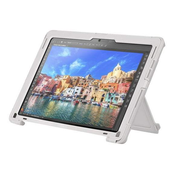 Griffin Survivor Slim - Protective case for tablet - rugged - silicone, PET, TPE, co-molded polycarbonate - gray - for Microsoft Surface Pro 4