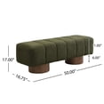 thumbnail image 3 of Upholstered Dining Bench for Dining Room, No-Assembly End of Bed Entryway Bench Ottoman for Bedroom Living Room,, 3 of 9