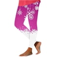 thumbnail image 2 of YOIAVAIOY Novelty Holiday Leggings Womens Christmas Print Tights High Waist Stretch Casual Yoga Pants Xmas Party Bottoms Multicolor S, 2 of 5