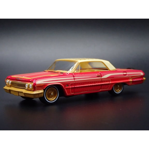 Open Box 1963 63 CHEVY CHEVROLET IMPALA LOWRIDER 1:64 SCALE DIORAMA DIECAST MODEL CAR