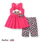 L.O.L. SURPRISE! Girls Graphic Tee Legging Bike Shorts Set 2 Pieces Doll Fashion Outfits Sizes 3-10