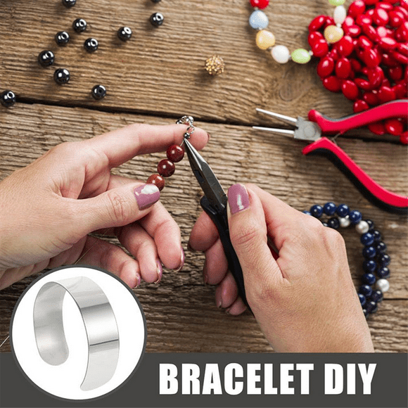 8pcs Wrist Corsage Cuffs, Bracelet Blanks for Jewelry Making DIY